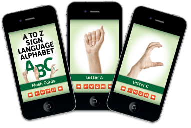 A To Z Sign Language Alphabet Flash Cards
