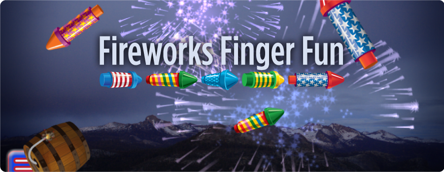 Fireworks Finger Fun Game