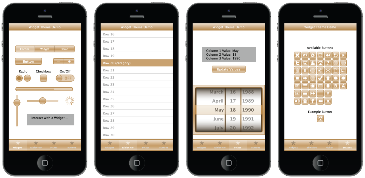 widget theme 2 brown